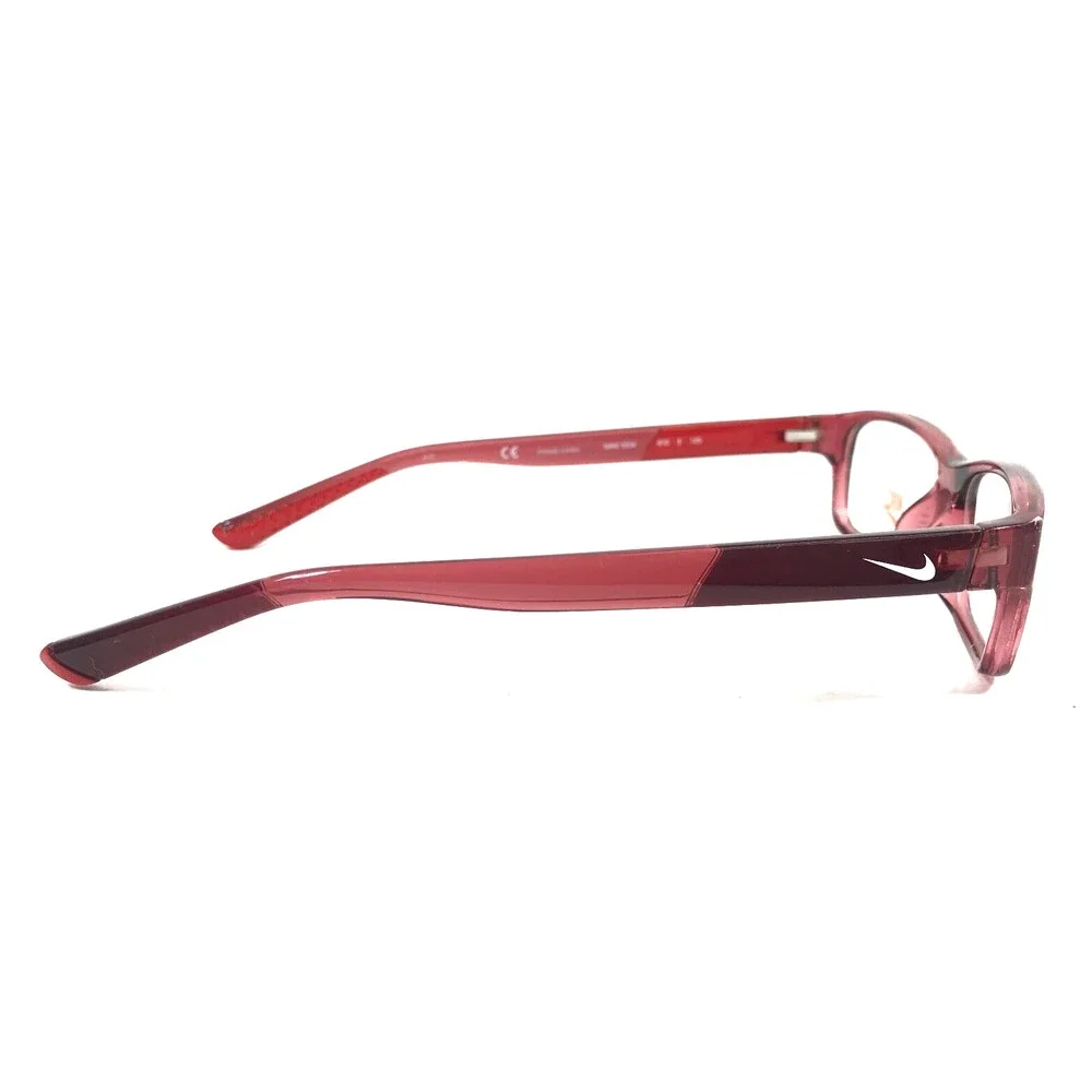 Nike Kids Eyeglasses Frame 5534 610 Crystal Gym Red Rectangle Full Rim 45-14-125